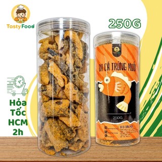 Hũ da cá lắc trứng muối tasty food 500g đô ăn vặt vừa ngon vừa rẻ