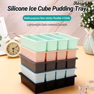 Khay làm đá 4 ngăn bằng silicone không dính linh hoạt đa năng