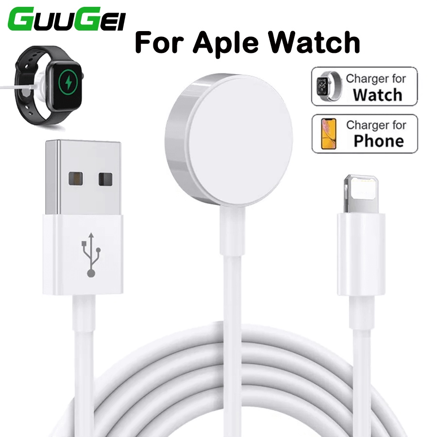 Cáp SạC ĐồNg Hồ 2 Trong 1 Cho Aple Watch USB 8pin ĐiệN ThoạI