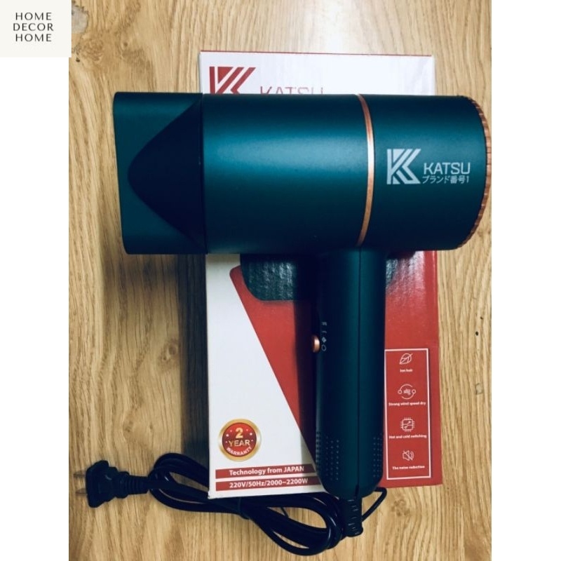 MÁY SẤY TÓC KATSU CHÍNH HÃNG TẶNG KÈM 3 MÓC TREO MÁY SẤY