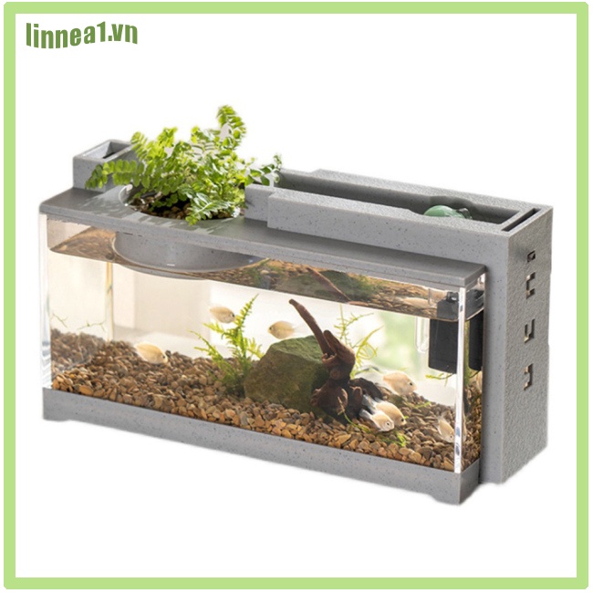 Bể Cá Mini Có Bộ Lọc Nước Để Bàn Trang Trí