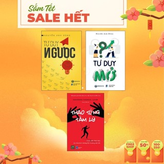 Sách - Tư Duy Ngược + Tư Duy Mở + Thao Túng Tâm Lý (tùy chọn)