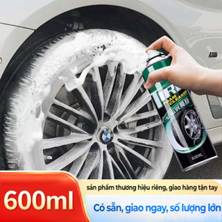  Chai xịt vệ sinh lốp xe ô tô xe máy dưỡng bóng lốp xe đen bảo vệ lốp ô tô TIRE dạng bọt 600ml 