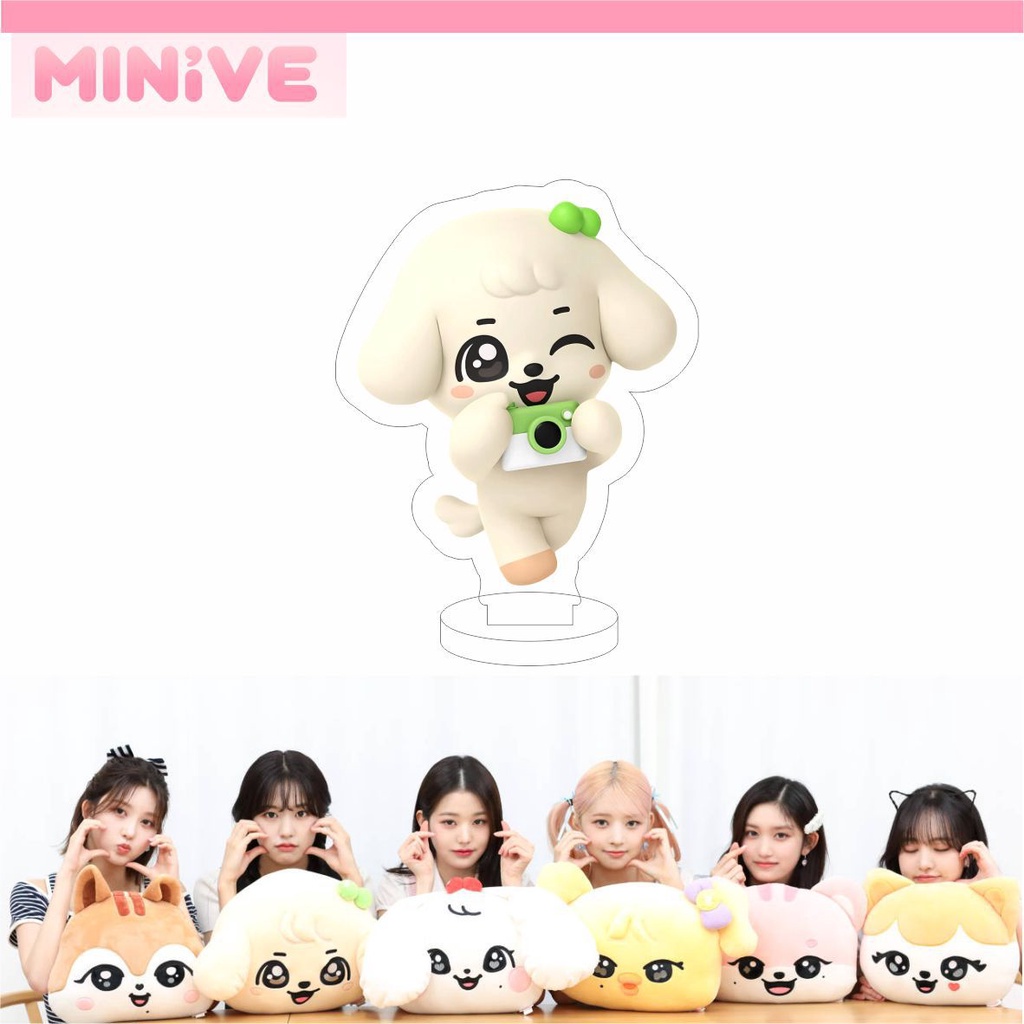 Phụ Kiện Trang Trí Để Bàn Bằng acrylic Hai Mặt Hình Hoạt Hình kpop