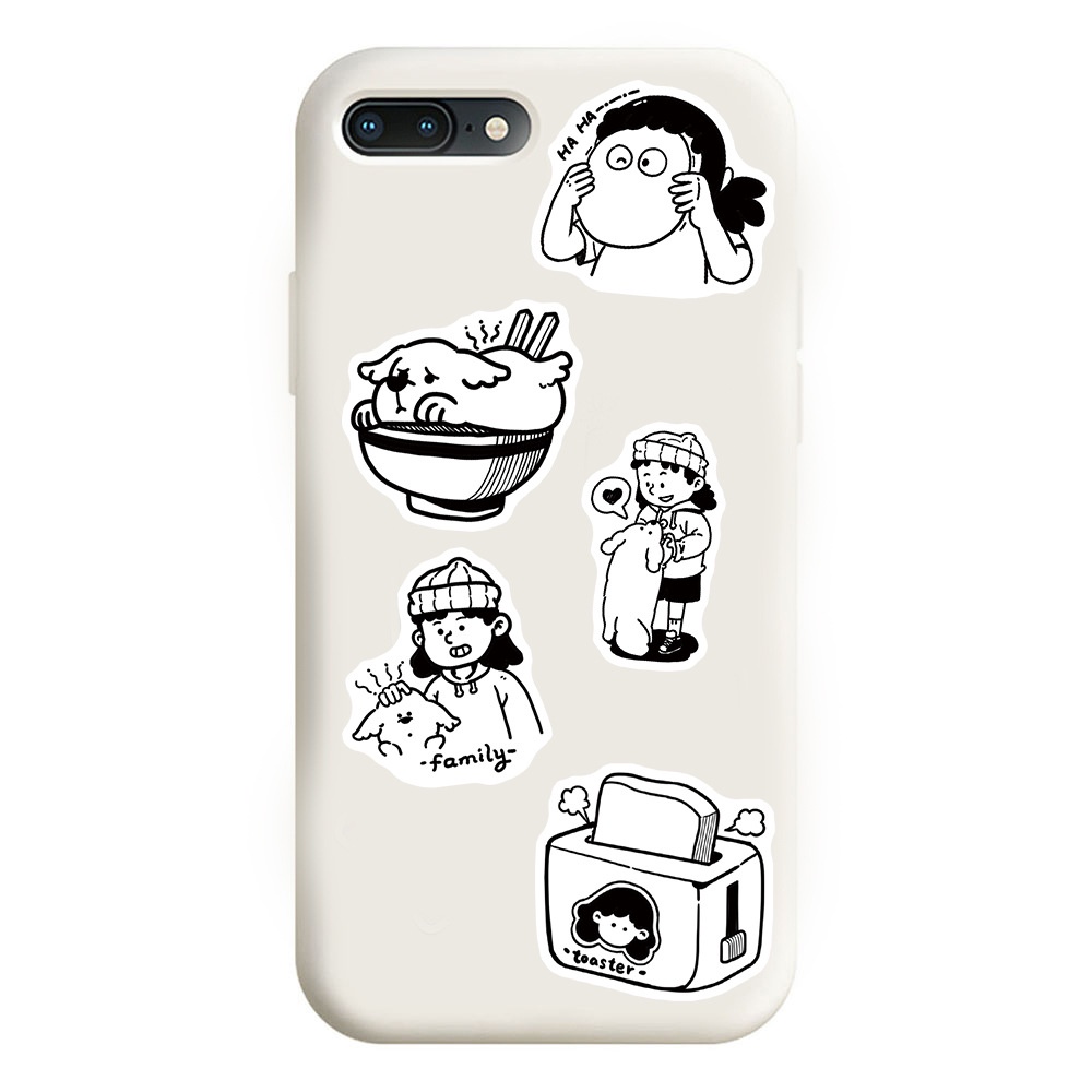 50 Miếng Dán Hoạt Hình Trang Trí Mũ Bảo Hiểm Xe Đạp