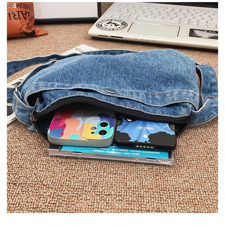 Túi Vải Đeo Chéo mini 3 Màu Thời Trang Hàn Quốc Cho Nữ