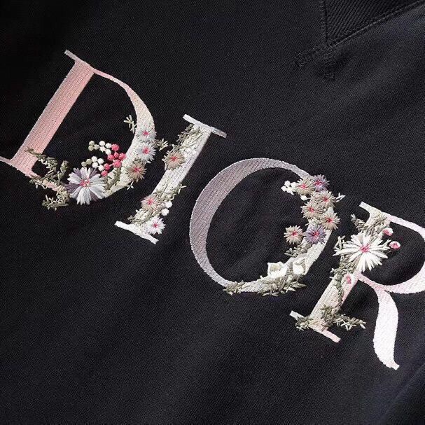 Áo sweater cotton Nguyên Chất Cao Cấp Tay Dài in logo Hoa + Thẻ Có Dây Treo Cho Nam Và Nữ Hàng Có Sẵn