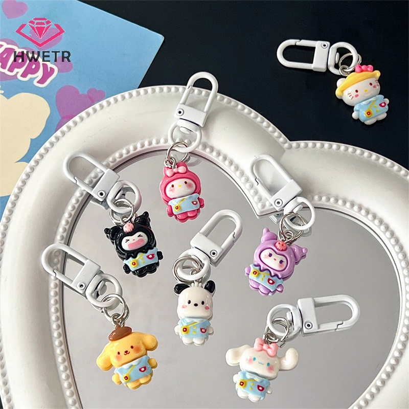 Móc Chìa Khóa Hình Nhân Vật sanrio kuromi hello kitty cinnamoroll Dễ Thương Mới