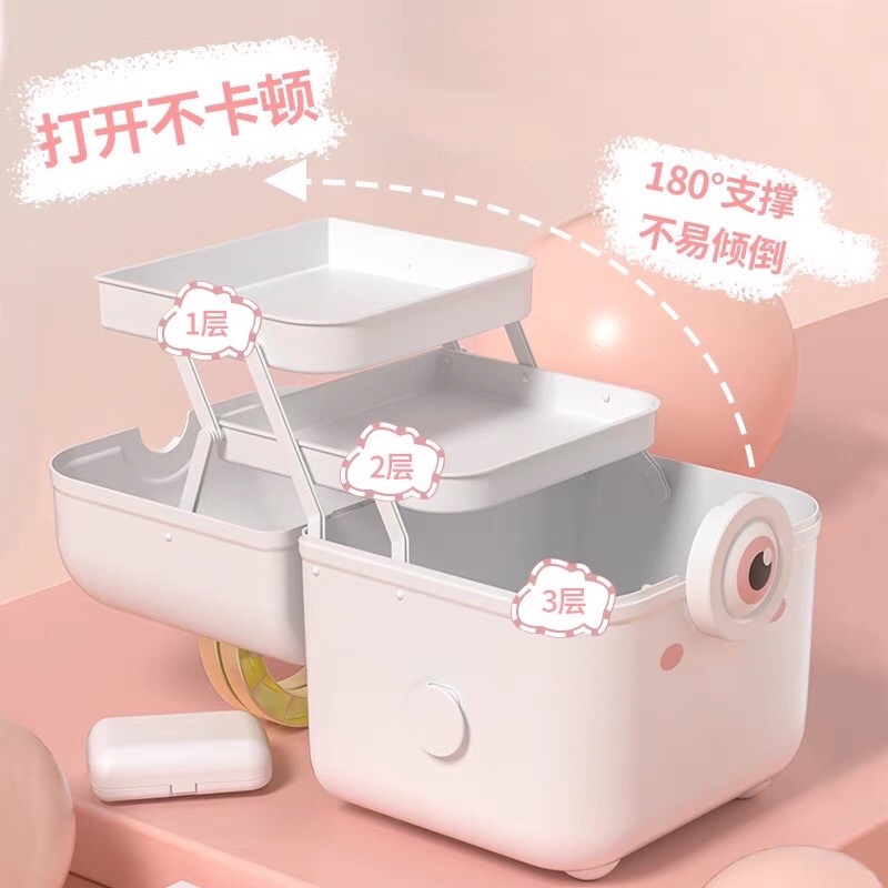 Hộp đựng đồ 3 tầng hình minion dễ thương kèm 2 hộp nhỏ - Sapo Decor 176