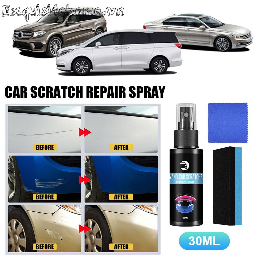 Bộ Chai Xịt Đánh Bóng Vết Trầy Xước Kèm Mút Xốp Chuyên Dụng Cho Xe Hơi