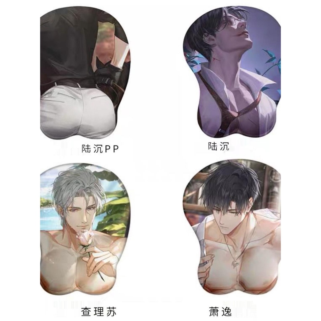 Lu shen Miếng Lót Chuột Siêu Lớn Bằng Silicon Hình Mông Thần 3d Độc Đáo silicone