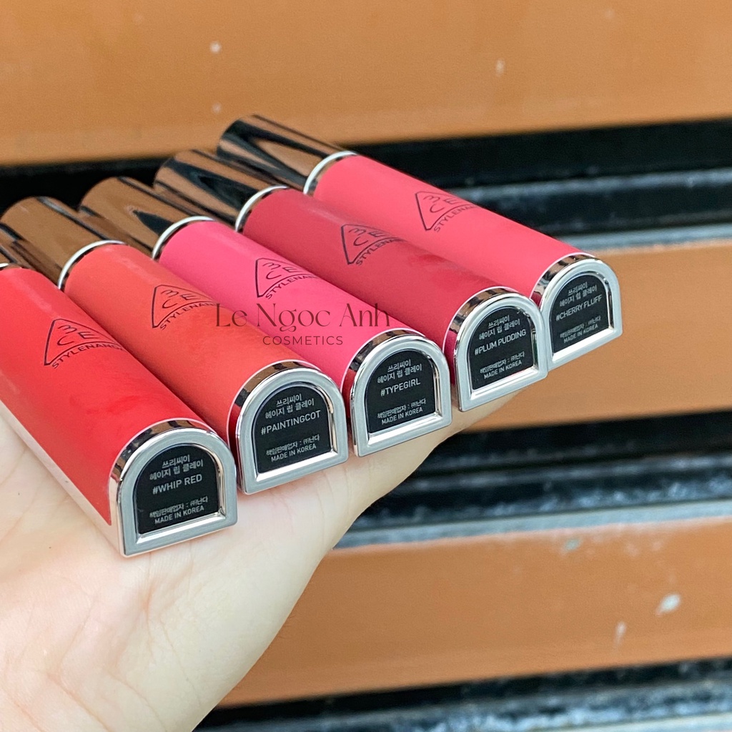 Son kem lì 3CE Hazy Lip Clay