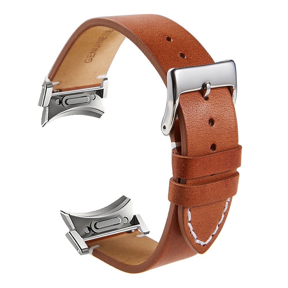 Dây Đeo Bằng Da Thật Kích Thước 6 classic 47mm 43mm 5 pro 45mm Cho Đồng Hồ Thông Minh samsung galaxy watch 6 5 4 40mm 44mm