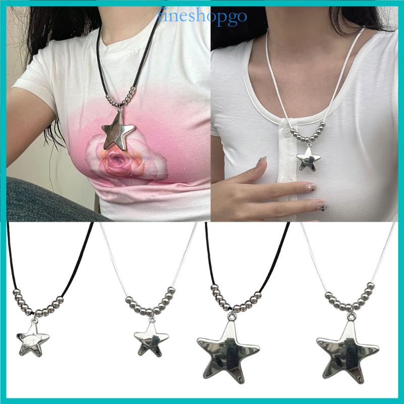 ❀❀Fine Vòng Cổ choker Đính Hạt Và Ngôi Sao Độc Đáo Phong Cách Đường Phố
