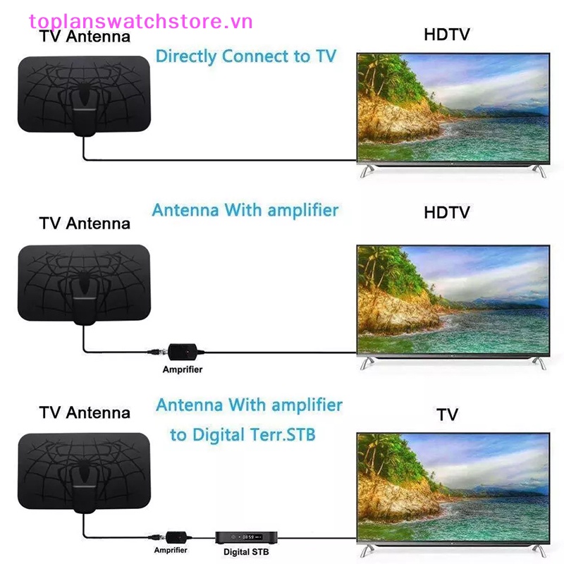 Ăng Ten hdtv Kỹ Thuật Số Trong Nhà Phạm Vi 1500 Dặm dvb-t2 Kênh 4k vn