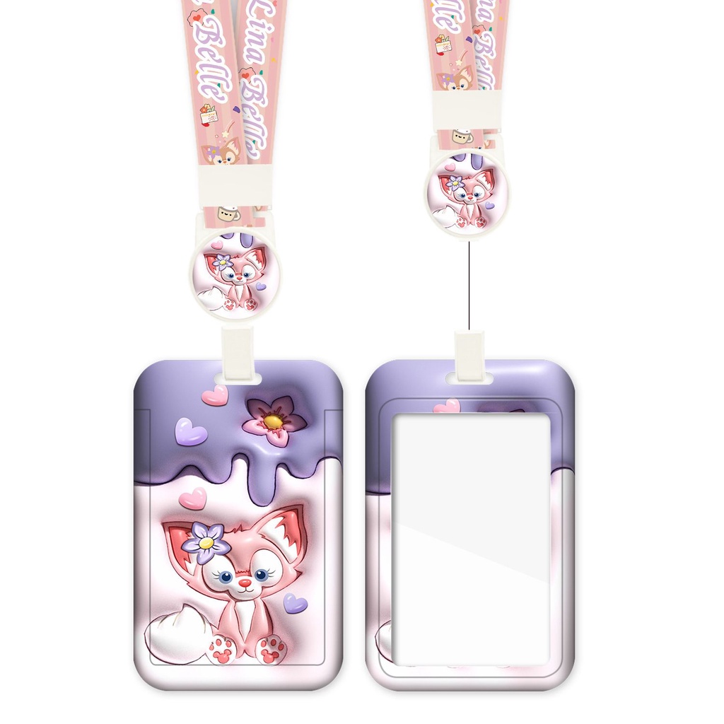 Ví Đựng Thẻ Xe Buýt / Thẻ Họa Tiết Hoạt Hình 3d Dễ Thương Thoải Mái Chống Rơi Tiện Dụng