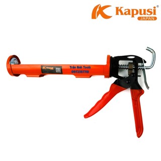 Súng bắn keo silicon kích cỡ 9.5 inch Kapusi Japan chất liệu thép hợp kim, súng bắn keo silicon cao cấp