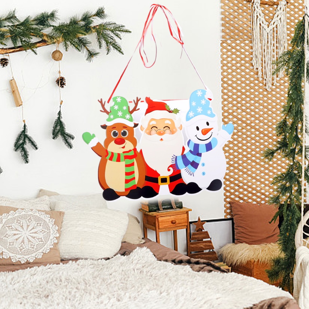 Phụ Kiện Treo Cửa Trang Trí Giáng Sinh / Năm Mới Hình Ông Già Noel / Nai Sừng Tấm / Người Tuyết / Nai Sừng Tấm