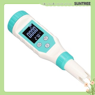 Suntree 7 trong 1 bút kiểm tra chất lượng nước kỹ thuật số fac ph orp nhiệt độ độ mặn tds ec máy đo thủy canh rượu spa bể cá cảnh