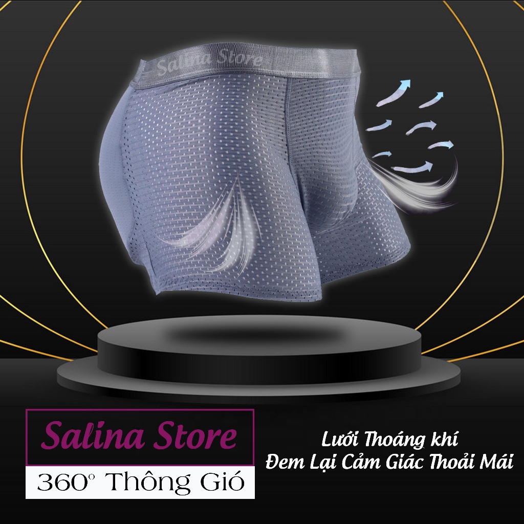Quần Độn Mông Nam, Nâng Mông Tự Nhiên Không Dấu Vết, Quần Sịp Boxer Sexy Lịch Lãm Thoáng Mát