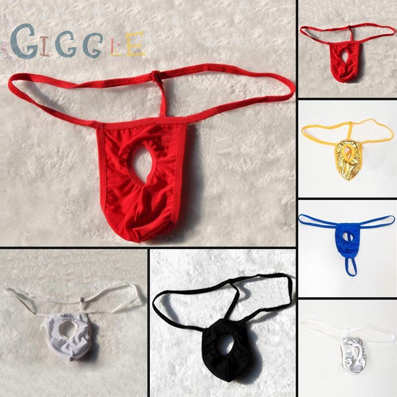 New G String with hole Mens Soft Comfort Shorts Mini Bikini Free Size Underwear