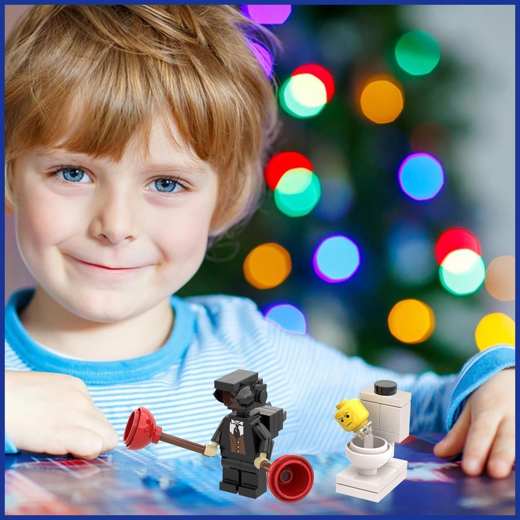 Bộ Đồ Chơi Lắp Ráp Mô Hình toilet Hoạt Hình Aavn Aavn