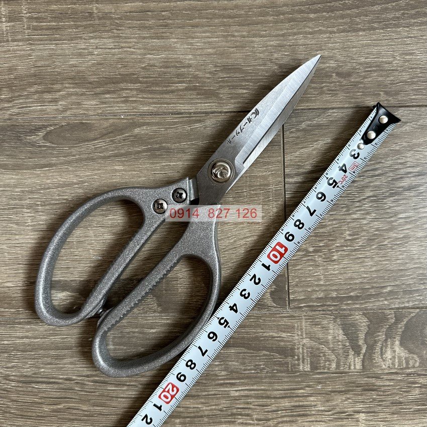 Kéo cắt nhà bếp KAPUSI Japan đa năng 8inch , màu bạc thép SK-5 lưỡi kéo sắc bén, Bh 12 tháng
