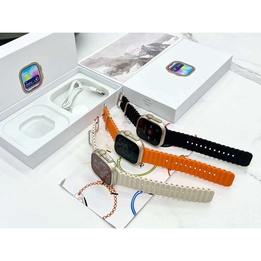 Đồng Hồ Thông Minh 2023 2.04 inch h12 ultra se os10 h11 Màn Hình Lcd 8 nfc Sạc Không Dây Chất Lượng Cao