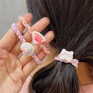 Dây Cột Tóc Đuôi Ngựa Co Giãn Siêu Bền Dễ Thương