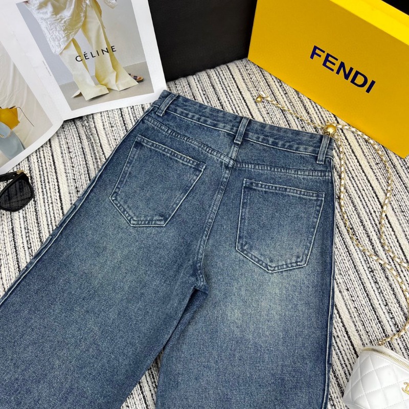 QuầN denim denim In Chữ Cá TíNh