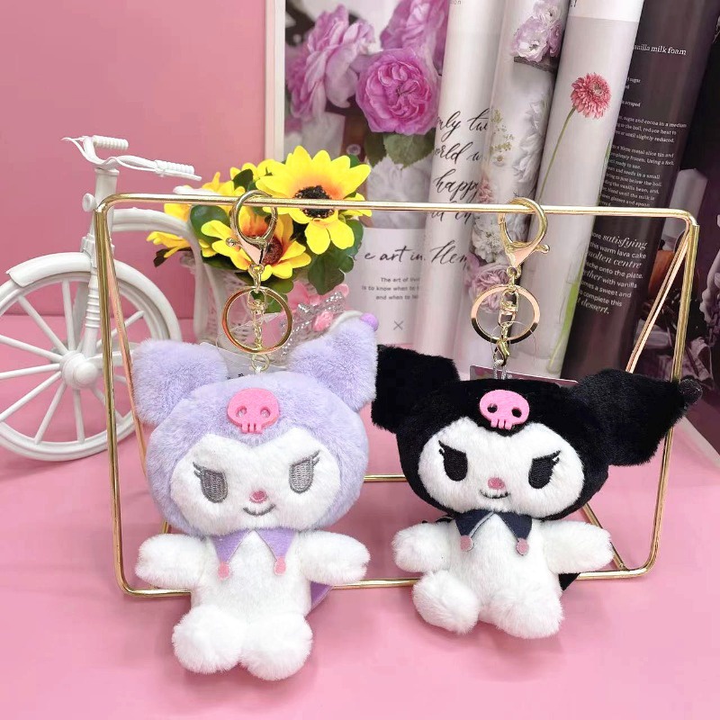 Sanrio kuromi cinnamoroll kuromi Nhồi Bông Đáng Yêu Có Móc Khóa