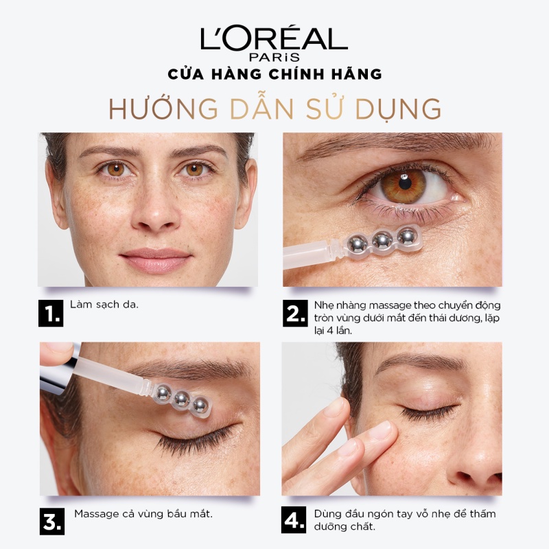 DƯỠNG CHẤT CHĂM SÓC VÙNG DA QUANH MẮT L’ORÉAL PARIS GLYCOLIC- BRIGHT DARK CIRCLE EYE SERUM 20 ML