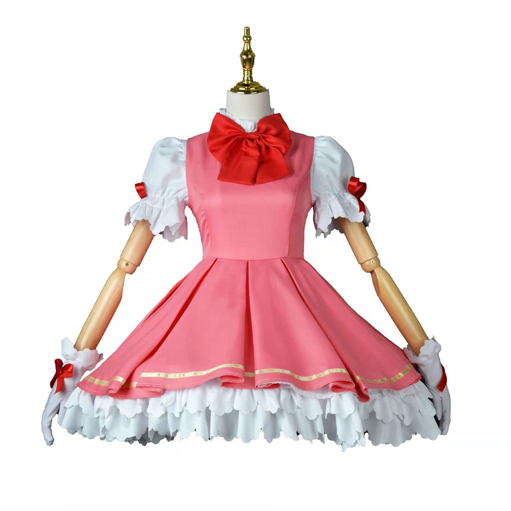 Cardcaptor Sakura Cosplay Costume Lolita Maid Dress Anime Wig Sakura Card Captor Sakura Kinomoto Halloween