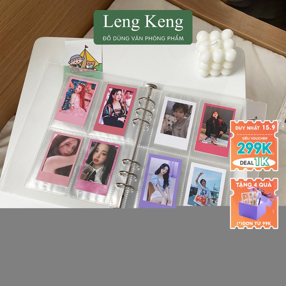 Binder bìa sổ còng nhựa Leng Keng đựng ảnh Collect Book sheetmeet đựng photo card khổ A5