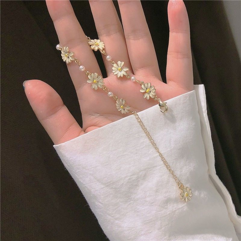 Vòng Đeo Tay Hoa Cúc Thời Trang Hè Sang Trọng Cho Nữ