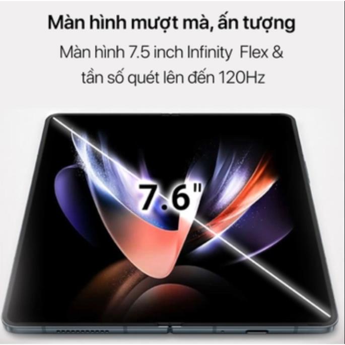 Điện thoại Samsung Galaxy Z Fold4 chính hãng giá rẻ likenew bảo hành 12 tháng tặng kèm cáp sạc tai nghe GQ5