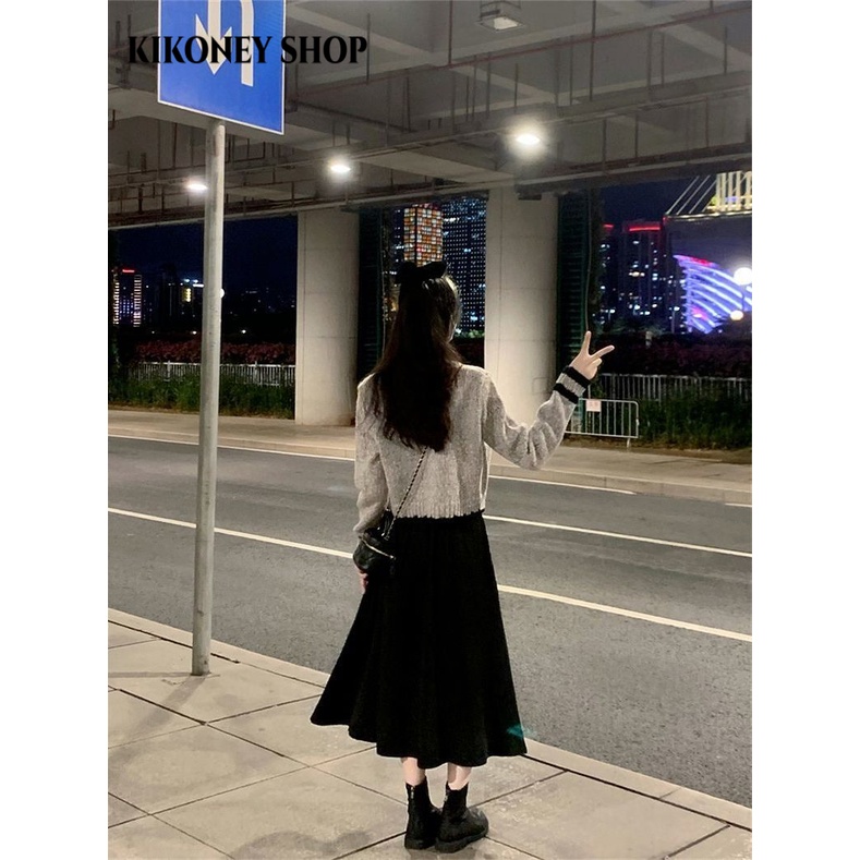 KIKONEY SHOP Áo Len áo khoác cardigan Popular phổ biến Stylish Xu hướng WXF2390WIE 37Z230913