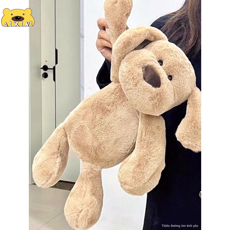 🐶CÓ SẴN🐶Dễ thương nhỏ sữa con chó búp bê đồ chơi sang trọng con chó búp bê gối ngủ sửa chữa búp bê con chó