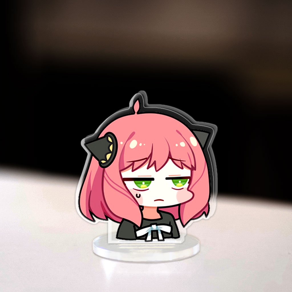 Mô hình Mini Anya Forger Loid Yor Standee Chibi Anime Manga Spy x family trang trí góc học tập cao 3cm