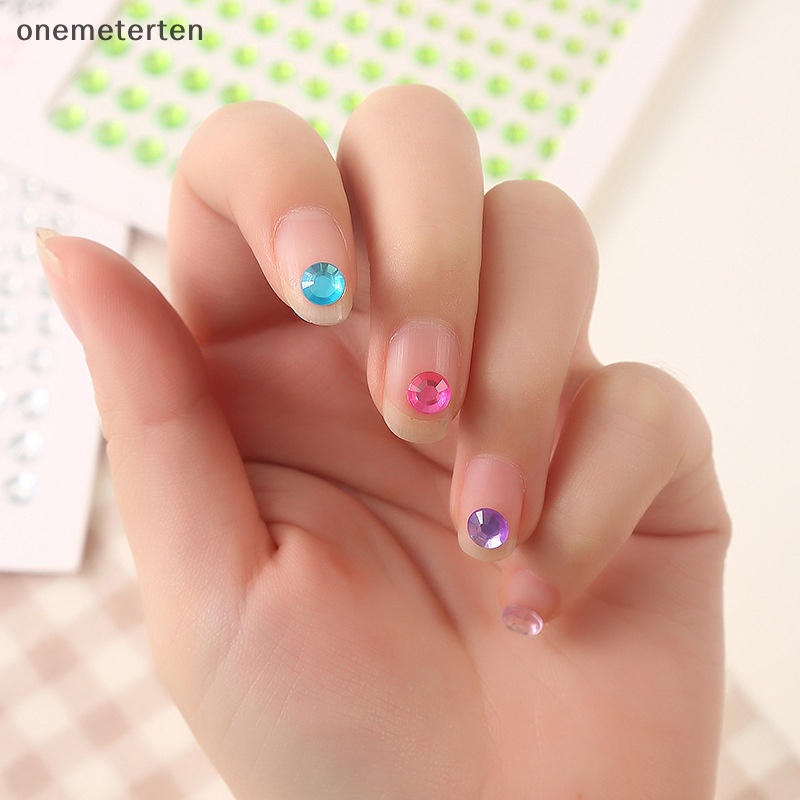 Rten Nhãn Dán Trang Trí Mặt / Mắt Tạm Thời Đính Đá Giả Kim Cương Dễ Thương Chống Nước Cho Bé Gái