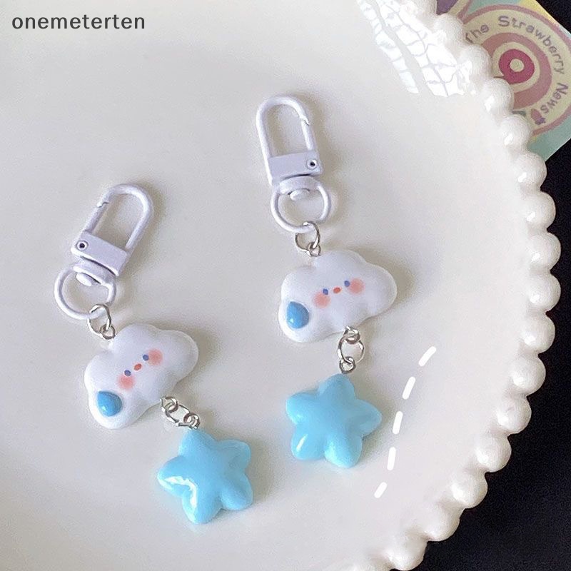 Rten 1 Móc Khóa Hình Đám Mây / Ngôi Sao Dễ Thương Xinh Xắn