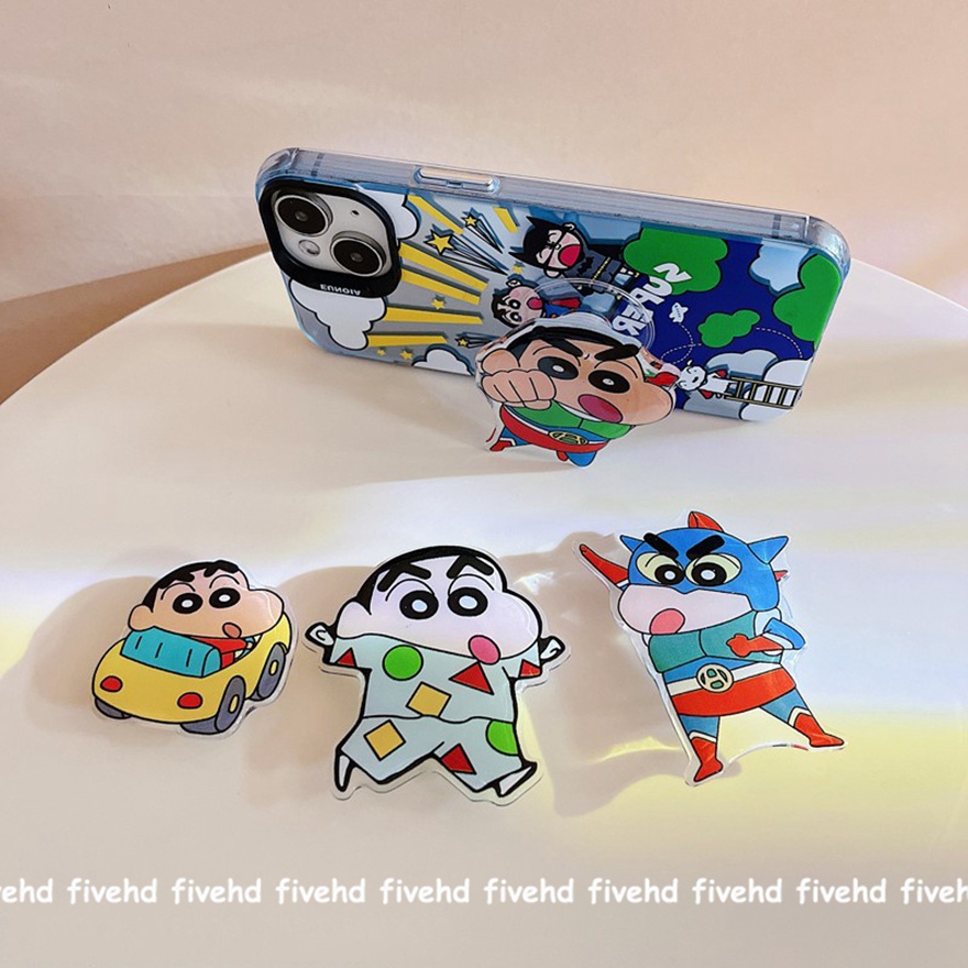 Giá Đỡ Điện Thoại Đệm Khí Thiết Kế Hoạt Hình Cậu Bé Bút Chì shin-chan Dễ Thương