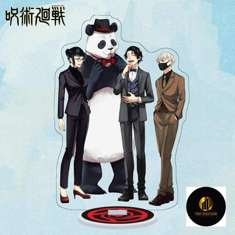 Mô Hình Standee Anime Jujutsu Kaisen Nhân Vật Gojo Satoru Itadori Yuji Chất liệu Acrylic trang trí bàn học bàn làm việc