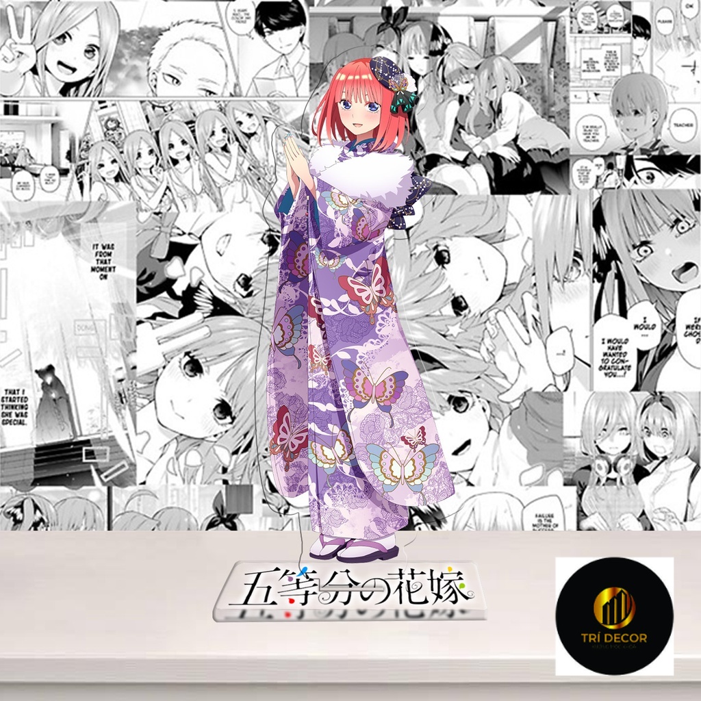 Standee Nhà Có 5 Nàng Dâu, Gotoubun no Hanayome, mô hình nhân vật Miku, Nino, Itsuki, Ichika, Yotsuba