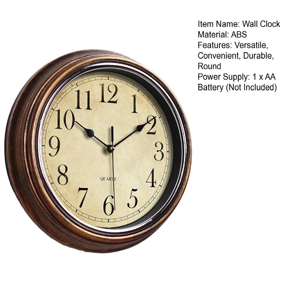 Áo Thun Gotopartyy Gotopartyy| Đồng Hồ Treo Tường Phong Cách Cổ Điển Chạy Bằng Pin Dùng Trang Trí Phòng Khách