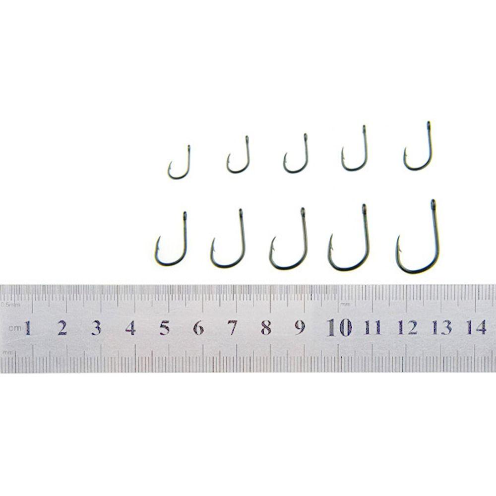 Set 100 Móc Câu Cá dalton Chuyên Dụng #3-#12 Móc Câu Cá Bằng Thép carbon Màu Đen / Bạc