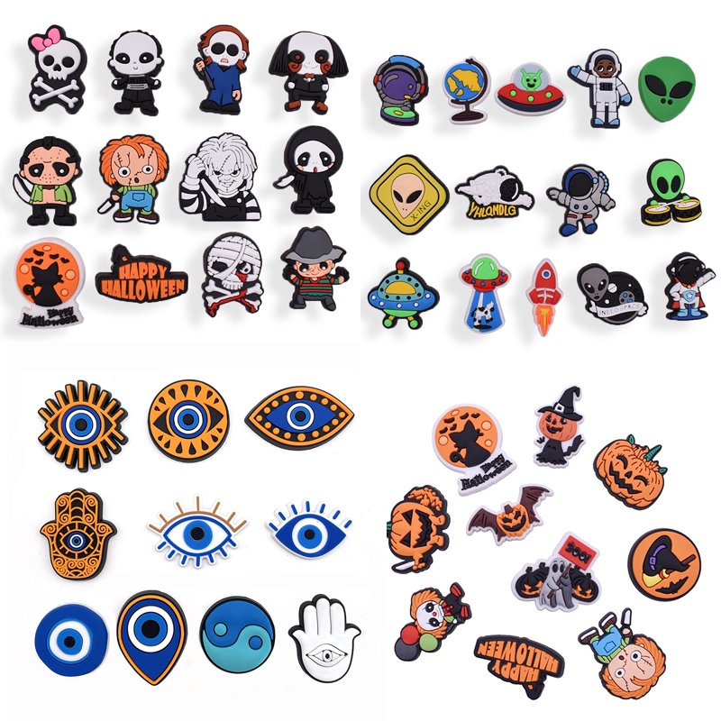 Crocs Ghim Cài Giày Dép Hình crocs jibbitz diy Dễ Thương Kết Hợp Với Dịp halloween