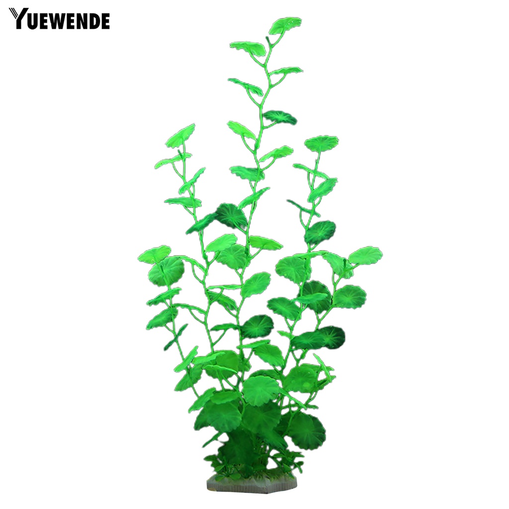 Yu.p Lá Sen Giả Bằng Nhựa Trang Trí Bể Cá