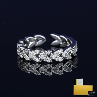   Với Chứng Nhận gra  Nhẫn Hình Trái Tim Đính Kim Cương Trắng Thanh Lịch Đơn Giản Dễ Phối Đồ Thời Trang 