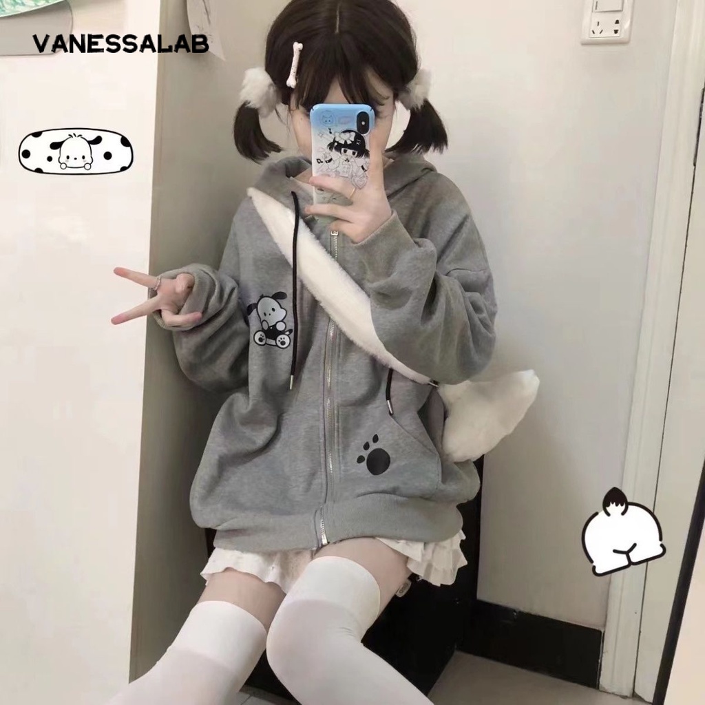 VanessaLab Áo Khoác hoodie áo khoác nữ zip hoodie trendy Thanh lịch fashionable Fashion WWY2391CIX38Z230920